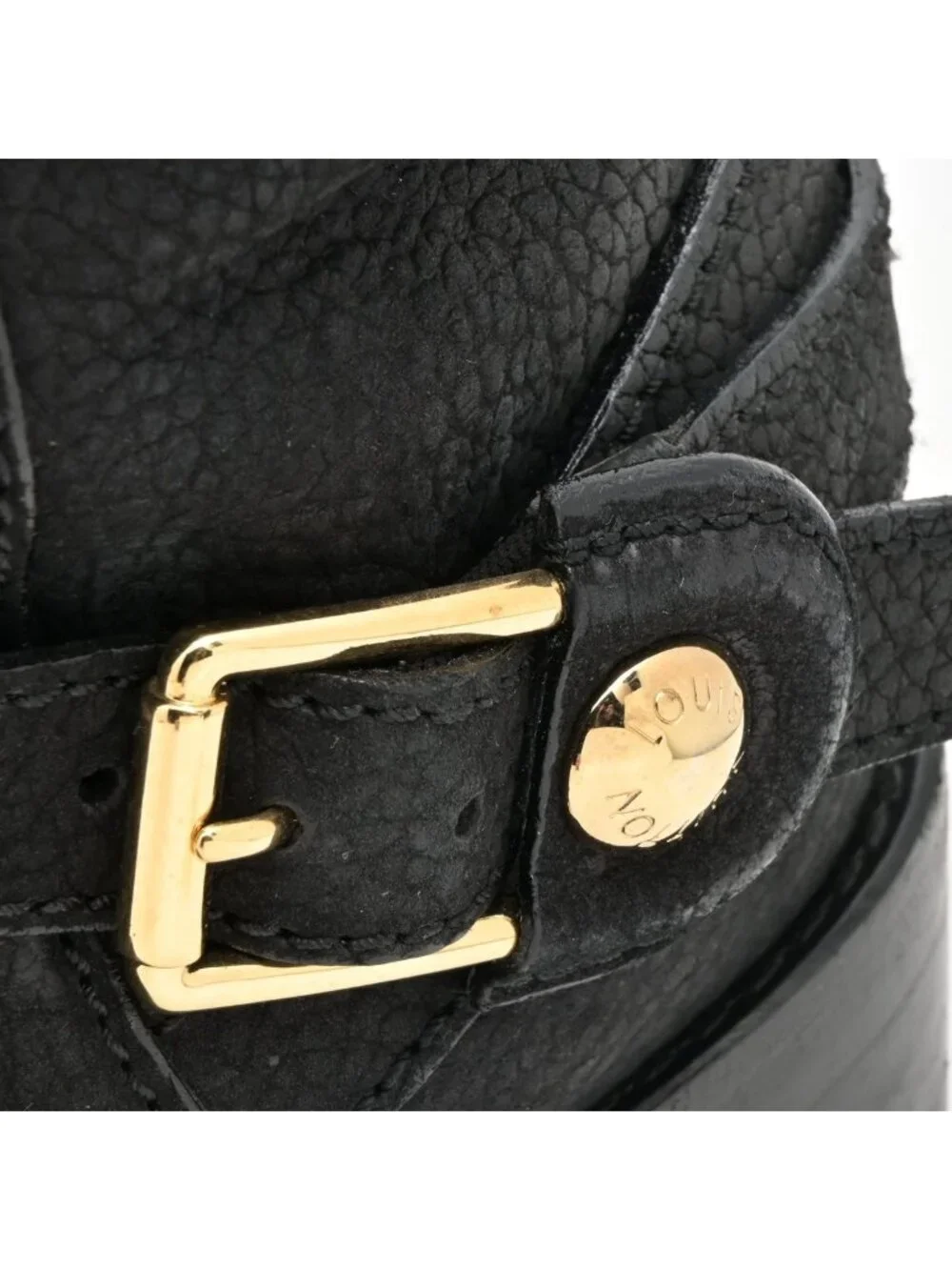 Louis Vuitton Long Boots Black Leather